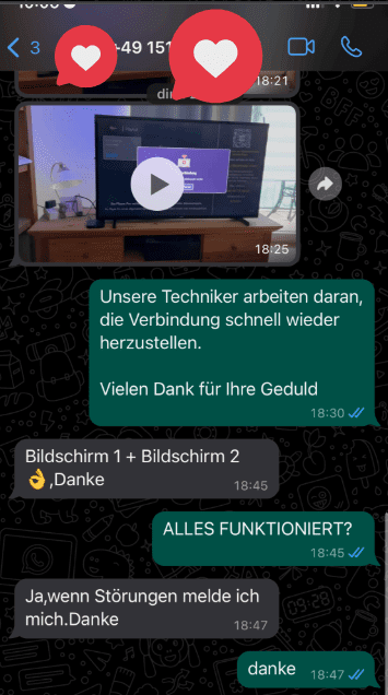 Avis client 3 par WhatsApp