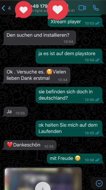 Avis client 5 par WhatsApp